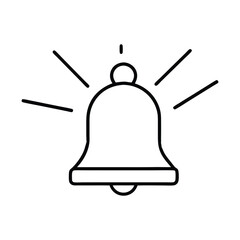 vector illustration of a bell