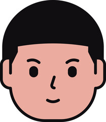 Minimalist Handrawn People Head Collection