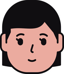 Minimalist Handrawn People Head Collection