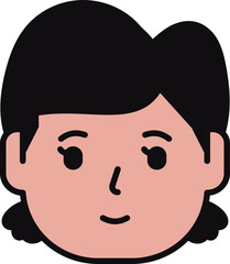 Minimalist Handrawn People Head Collection