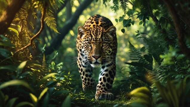 Leopard in the wilderness