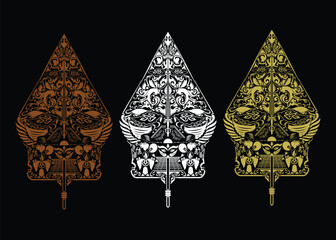Gunungan Wayang Vector -Traditional Javanese Ornament Symbol