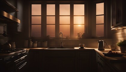 Moody Nocturne: A Cinematic Kitchen Symphony