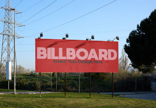 Ad-Ready Billboard in Barcelona for Mockup