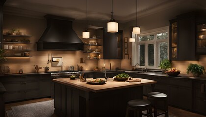 Moody Kitchen Twilight