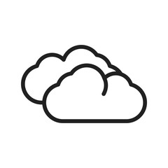 Clouds icon vector image. Suitable for mobile apps, web apps and print media.