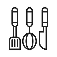 Cooking Utensils icon vector image. Suitable for mobile apps, web apps and print media.