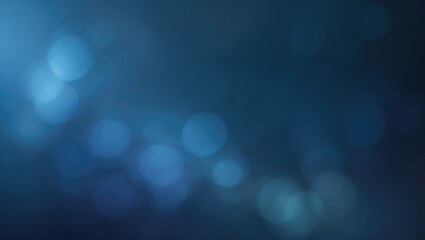 Gradient Dark Blue Background with Bokeh Effect