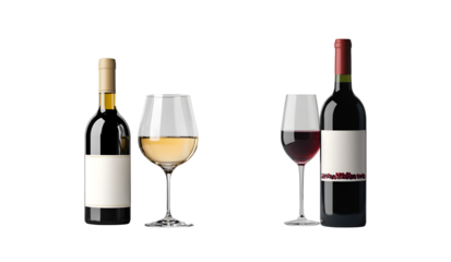 red wine bottle and glass