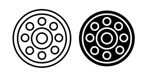 Car bearing icon sign symbol design.