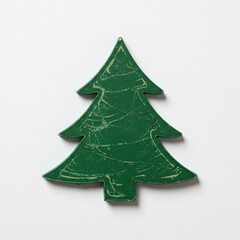 深緑のクリスマスツリー 素朴な質感