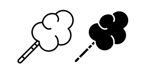 Cotton Candy icon sign symbol design.