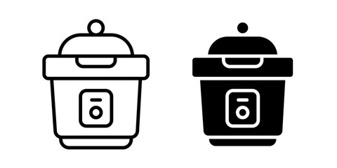 pressure cooker icon sign symbol design.