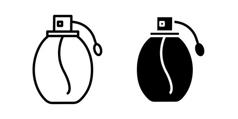 Perfume bottle icon sign symbol design.