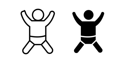 Baby icon sign symbol design.