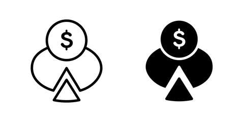 Obraz premium Budget planning icon sign symbol design.