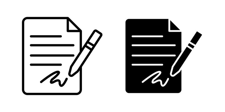 Agreement icon sign symbol design.