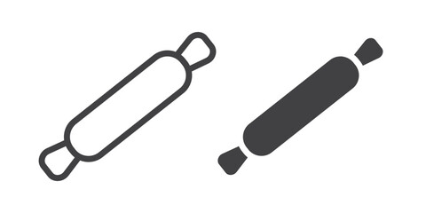 Rolling pin icon sign symbol design.