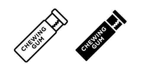 Obraz premium Chew gum icon sign symbol design.