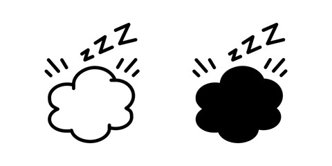 Zzz icon sign symbol design.