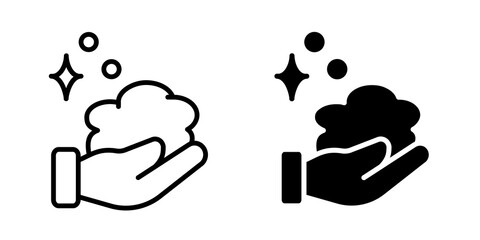 Foam icon sign symbol design.
