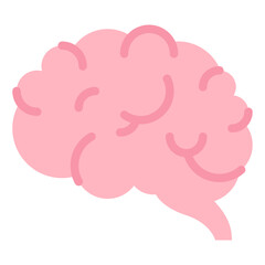 Pink Brain Illustration