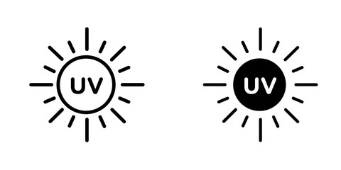 UV icon sign symbol design.