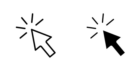 Click icon sign symbol design.