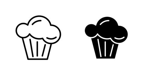 Muffin icon sign symbol design.