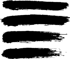 Grunge Brush Stroke vector bundle art