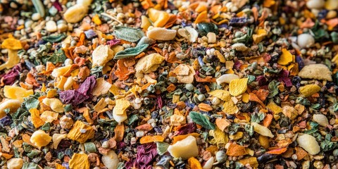 Colorful Dried Soup Mix CloseUp.