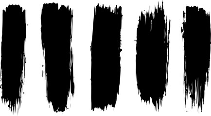 Grunge Brush Stroke vector bundle art