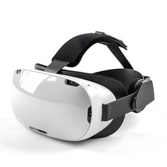 White VR Headset with Technology Future.