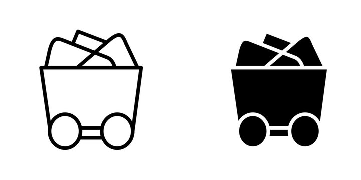 Raw material icon sign symbol design.