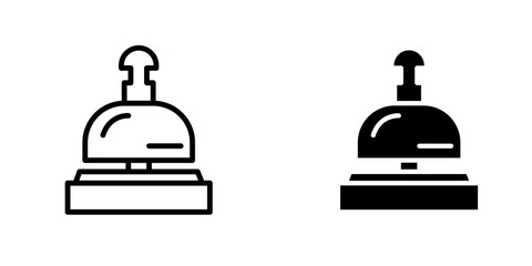 Reception bell icon sign symbol design.
