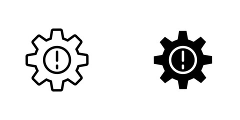 Failure icon sign symbol design.