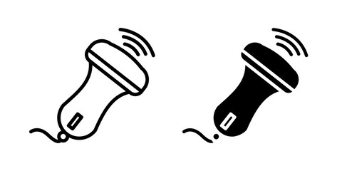 Ultrasound icon sign symbol design.