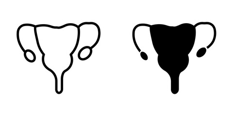 Gynecology icon sign symbol design.