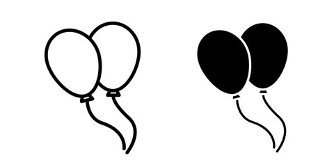 Balloon icon sign symbol design.