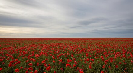Fototapeta premium Poppy Field, Remembrance Day
