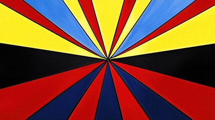 Colorful radial design