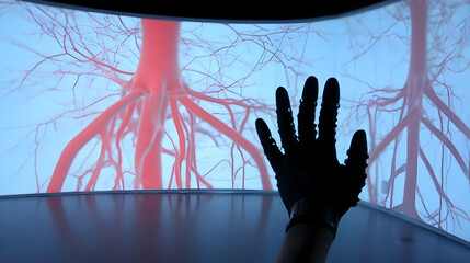 painting neural paths across glowing mental canvas