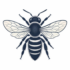 Fototapeta premium vector illustration of a bee