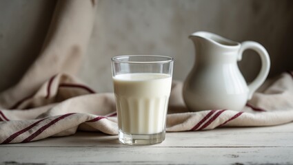 Obraz premium Enjoy fresh, delicious milk rich in calcium and protein