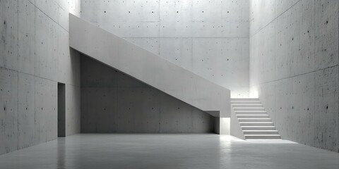 Modern Concrete Architectural Interior Design