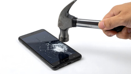スマートフォンを壊す