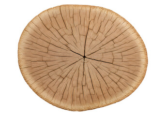 Abstract Illustration Of Brown Wood Grain Surface On White Background