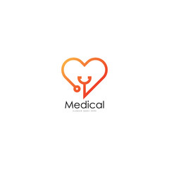 Medicine logo design template. Medical industry logo template