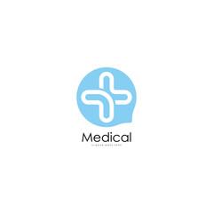 Medicine logo design template. Medical industry logo template