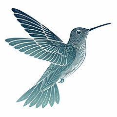 Obraz premium hummingbird and flower